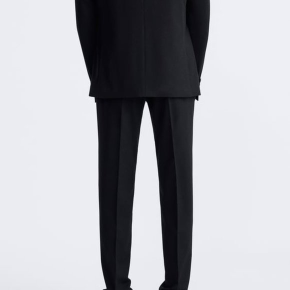 Zara Slim Fit Suit Pants (Black) (NWT) - Picture 6 of 6